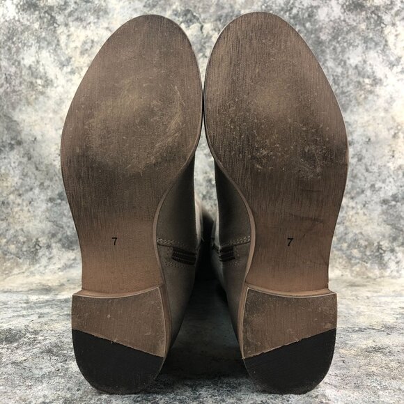 Diba True Women's Size 7 Rainy Nights Grey Suede Partial Side Zip Tall OTK Boots - Picture 11 of 14